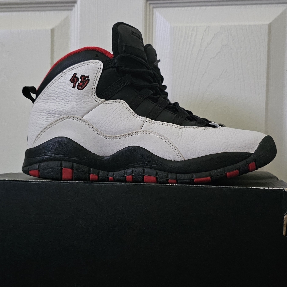 Jordan Retro 10 Black and White Sneakers